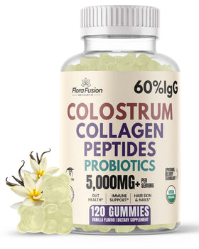 Gummies de Colostrum 5000mg Flora Fusion Research vue de face
