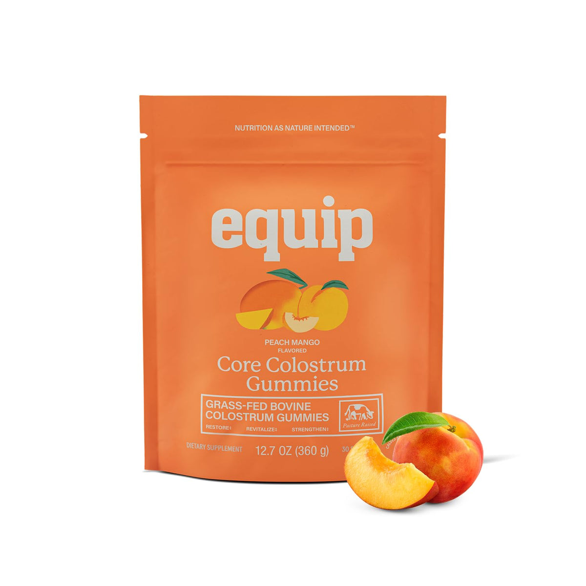 Gummies de colostrum bovin Equip, 60 unités, packaging avant