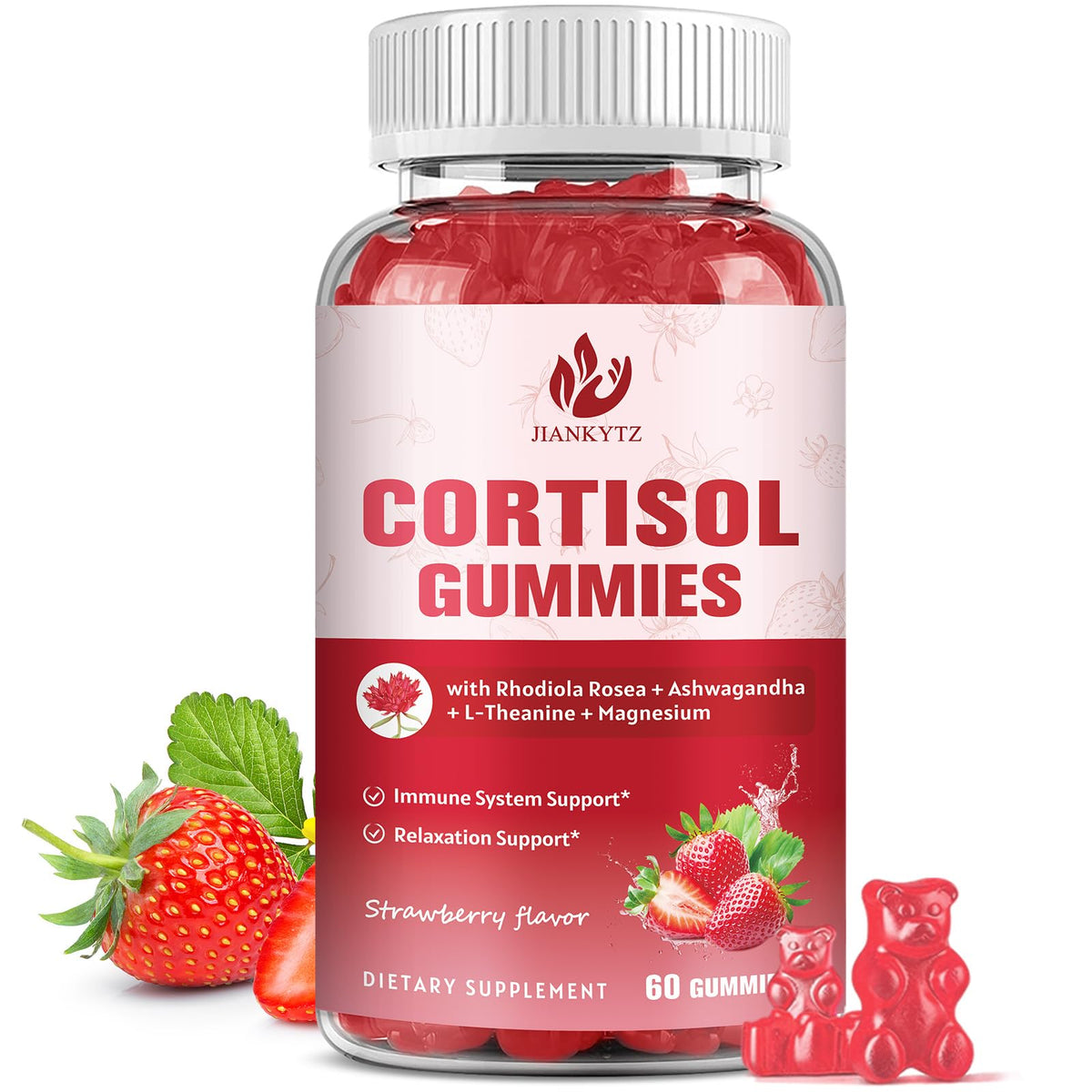 Gummies de cortisol JIANKYTZ 60 unités avec emballage