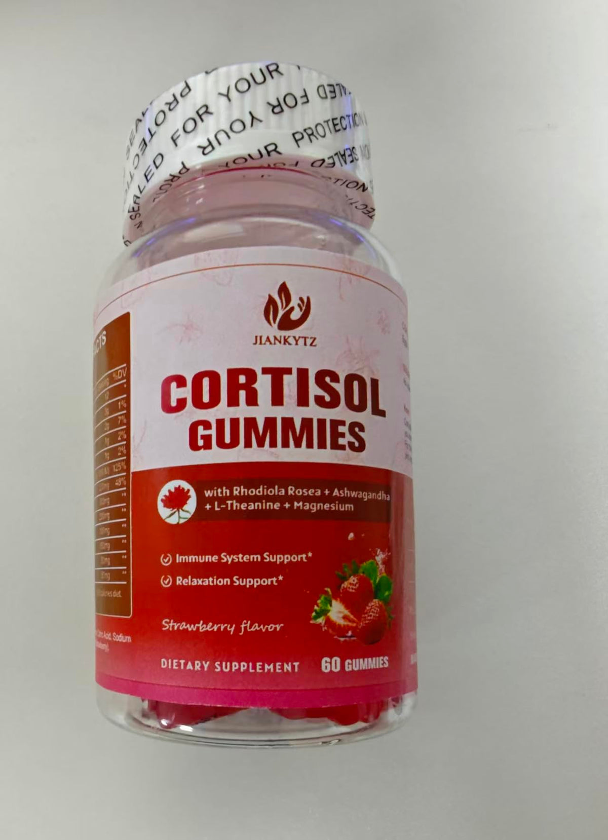 Gummies de cortisol JIANKYTZ dans un bol