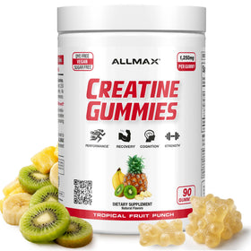 Gummies de créatine ALLMAX au goût tropical, emballage avant