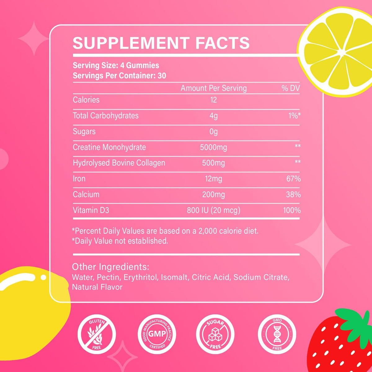 Gummies de créatine ARDORACON, vue en lifestyle sur un bureau
