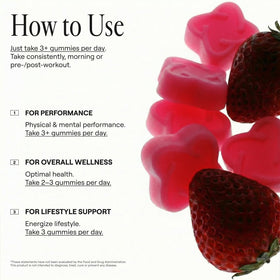 Gummies de créatine ARQ8 LONGEVITY, arrière de l'emballage