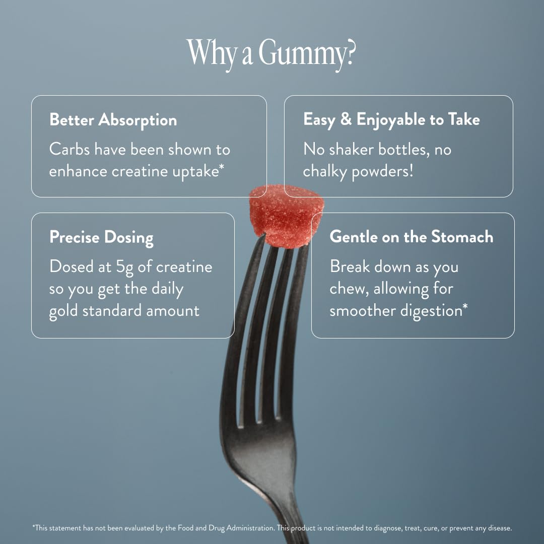Gummies de Créatine Arrae pour Femmes, texture des gummies