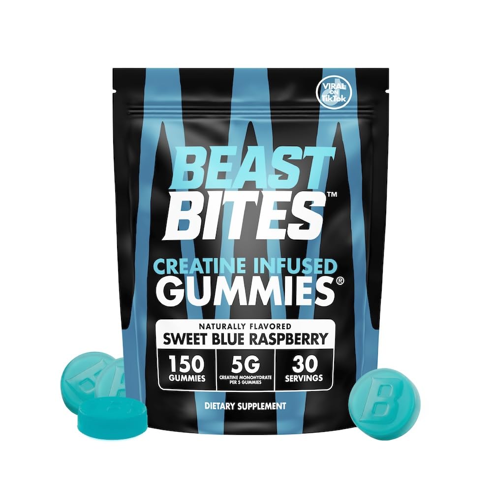 Gummies de Créatine BEAST BITES 150 unités en vue de face