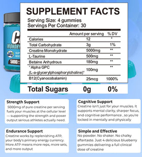 Gummies de Créatine BetterFitness sur une table avec d'autres compléments alimentaires