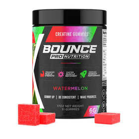 Gummies de créatine Bounce Pro au goût pastèque, vue avant