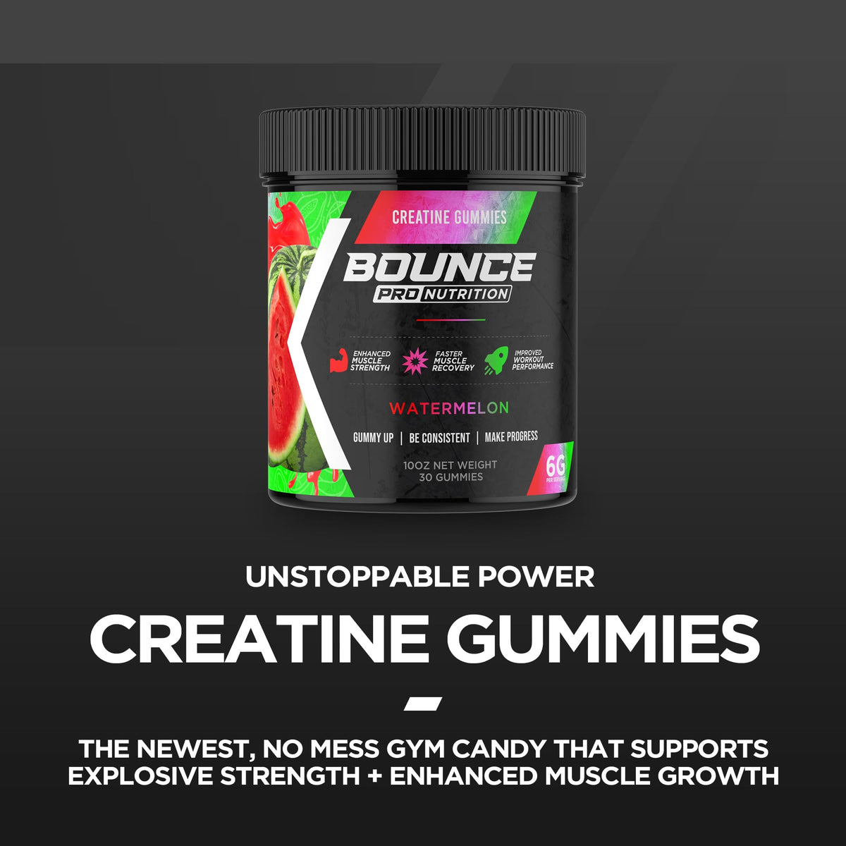 Gummies de créatine Bounce Pro dans un cadre sportif