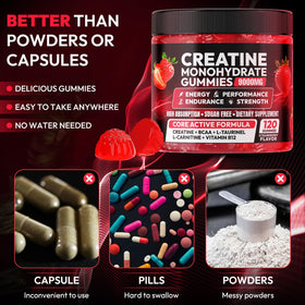 Gummies de créatine Cytona au milieu d'une séance d'entraînement, sur un tapis de gym