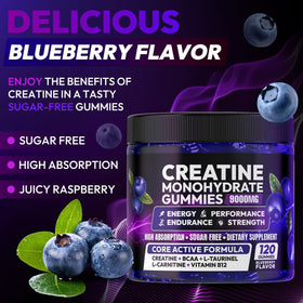 Gummies de créatine Cytona, vue de côté montrant la texture
