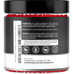 Gummies de Créatine DivinusLab en portion sur table