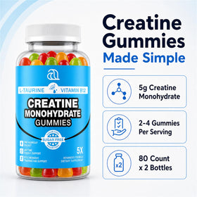 Gummies de créatine DRZIHOOCH 5000mg paquet arrière