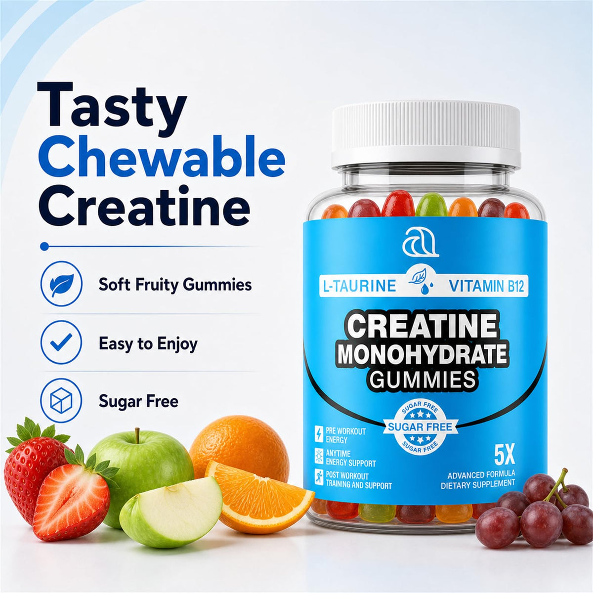 Gummies de créatine DRZIHOOCH sur une table