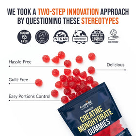 Gummies de créatine ECOWISE VITAMINS avec racine de curcuma
