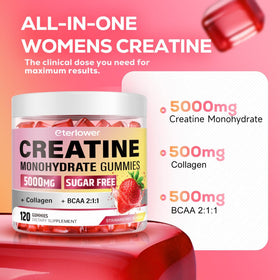 Gummies de créatine eterlower dans un sac de sport