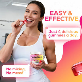 Gummies de créatine eterlower dans un sac de sport
