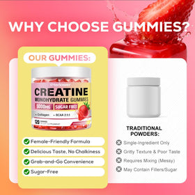 Gummies de créatine eterlower prêtes à être prises