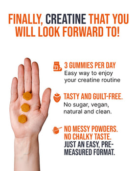 Gummies de créatine HCl ECOWISE avec des fruits frais