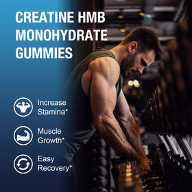 Gummies de créatine HMB Uarkendos, présentation sur une table