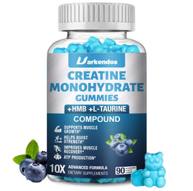 Gummies de créatine HMB Uarkendos saveur myrtille, paquet de 599g