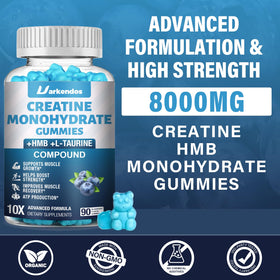 Gummies de créatine HMB Uarkendos, vue de face avec étiquette
