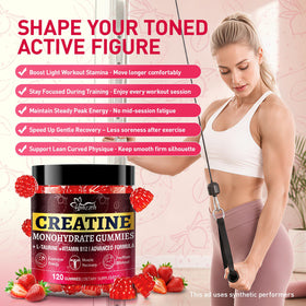 Gummies de Créatine Hoozzch en forme de framboise