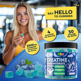 Gummies de créatine INSPIRELIFE ABC avec une portion de 4 gummies
