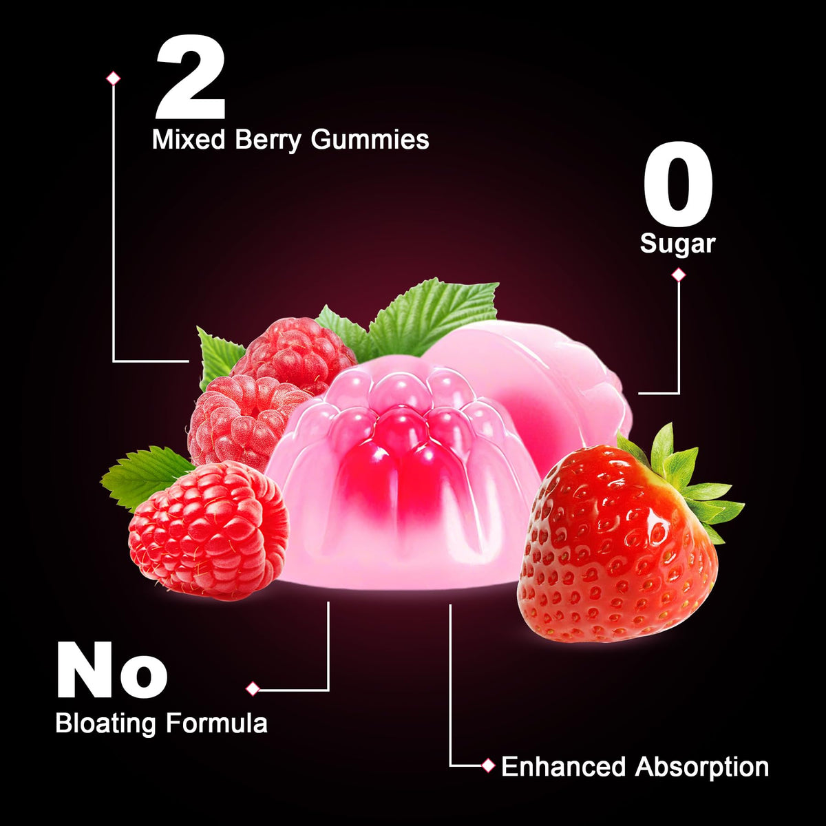 Gummies de créatine LanranBee prêtes à être consommées
