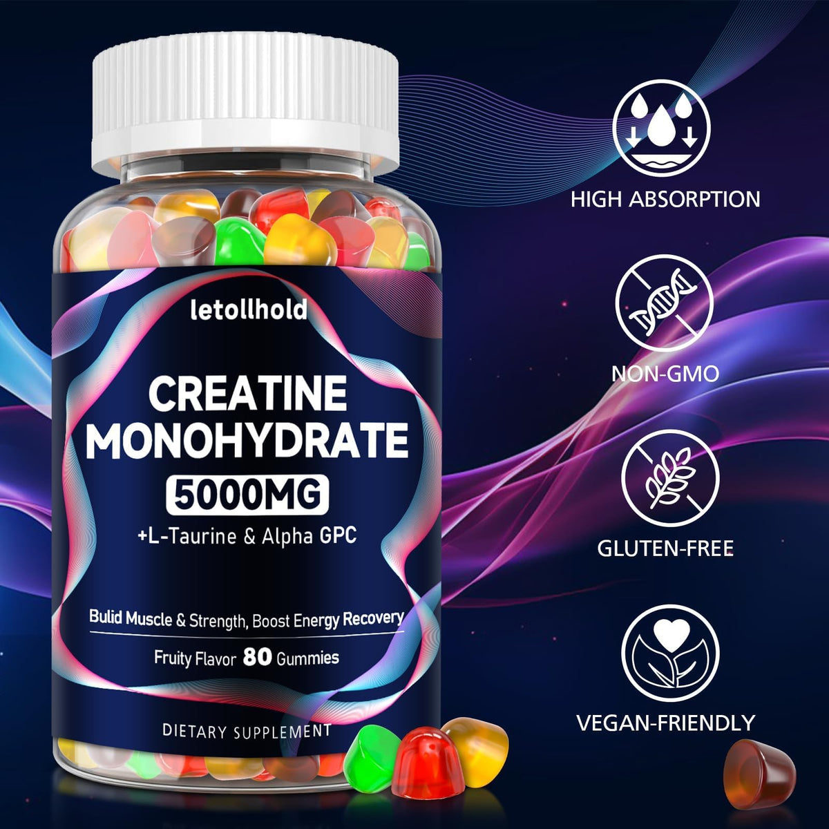 Gummies de créatine letollhold, présentation des gummies