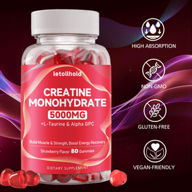 Gummies de créatine letollhold sur une table
