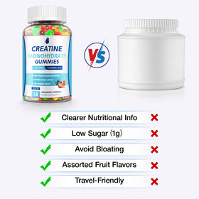 Gummies de créatine MaxHemp dans un sac de sport