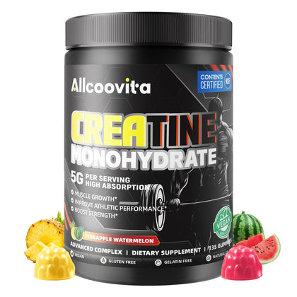 Gummies de créatine monohydrate Allcoovita vue de face