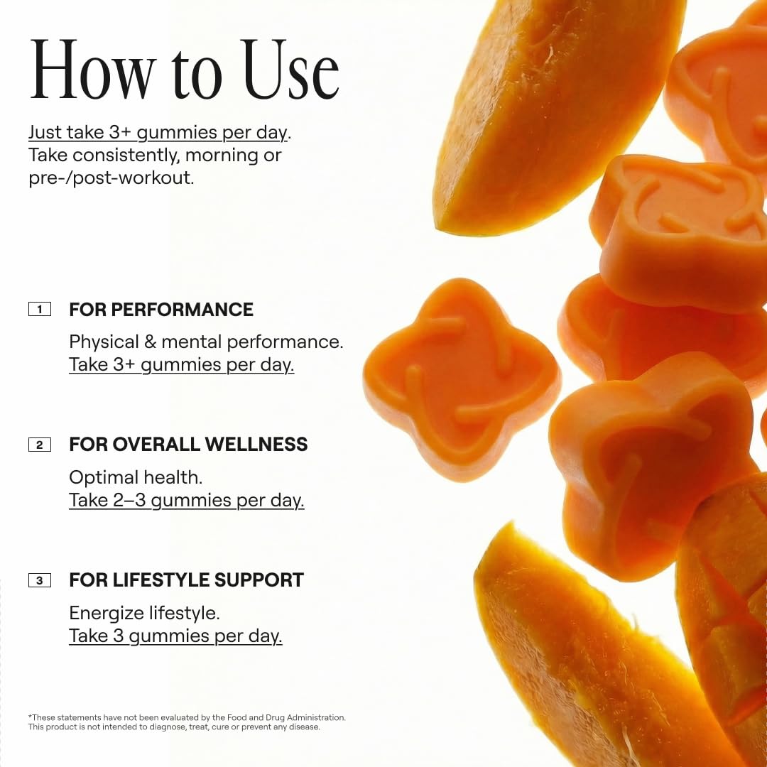 Gummies de créatine monohydrate ARQ8 LONGEVITY en gros plan