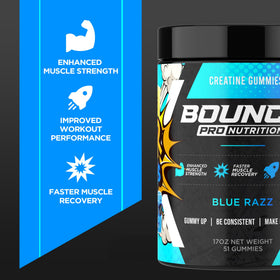 Gummies de Créatine Monohydrate avec main pour référence de taille