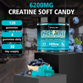 Gummies de créatine monohydrate Beauty Bar en portion
