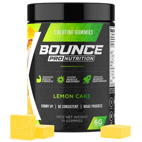 Gummies de créatine monohydrate Bounce Pro, modèle citron, vue de face
