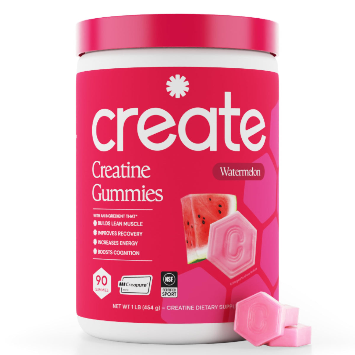 Gummies de Créatine Monohydrate Create avec emballage en vue avant