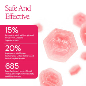 Gummies de Créatine Monohydrate Create en gros plan