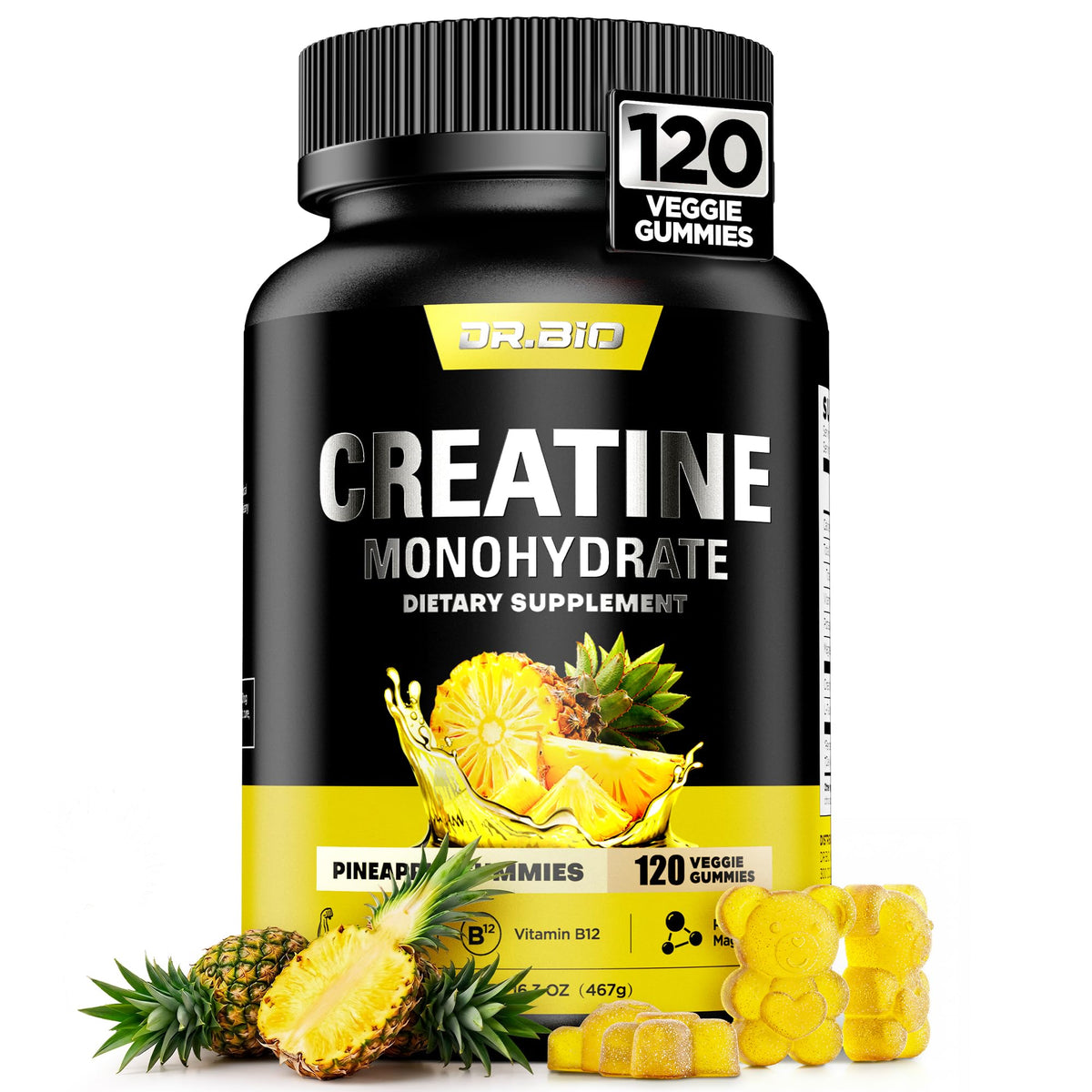 Gummies de créatine monohydrate DR.BIO en emballage avant