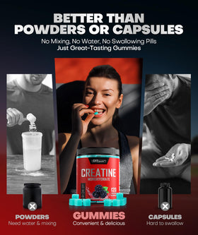 Gummies de Créatine Monohydrate Dralot Nutrition, détails de la boîte