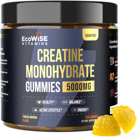 Gummies de créatine monohydrate ECOWISE VITAMINS 120 pièces, vue de l'avant