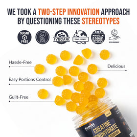 Gummies de créatine monohydrate ECOWISE VITAMINS, emballage avec saveur mangue