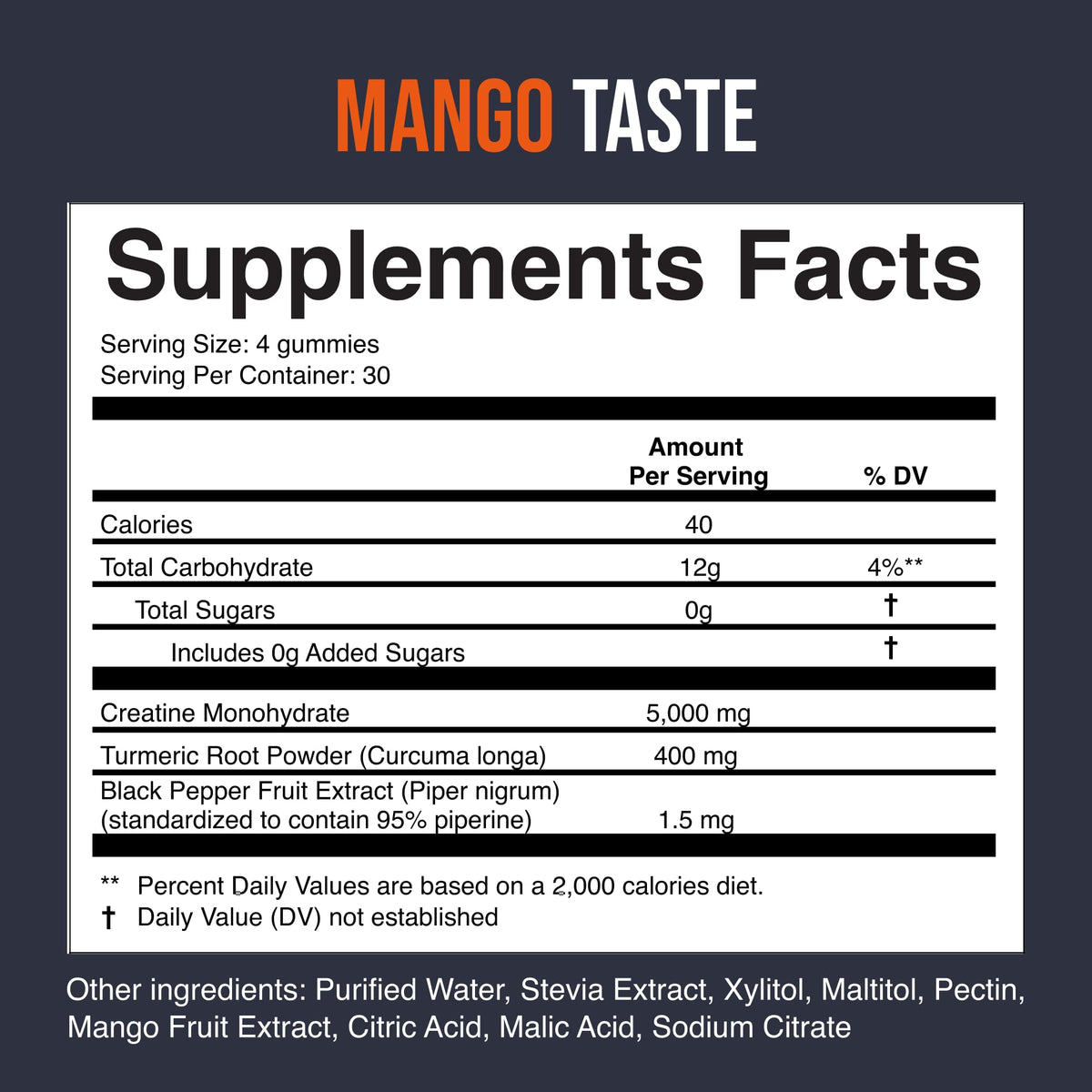 Gummies de créatine monohydrate ECOWISE VITAMINS, prise en main avec une main