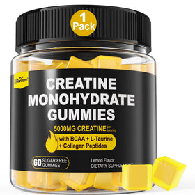 Gummies de créatine monohydrate EnvyCure vue de face avec emballage