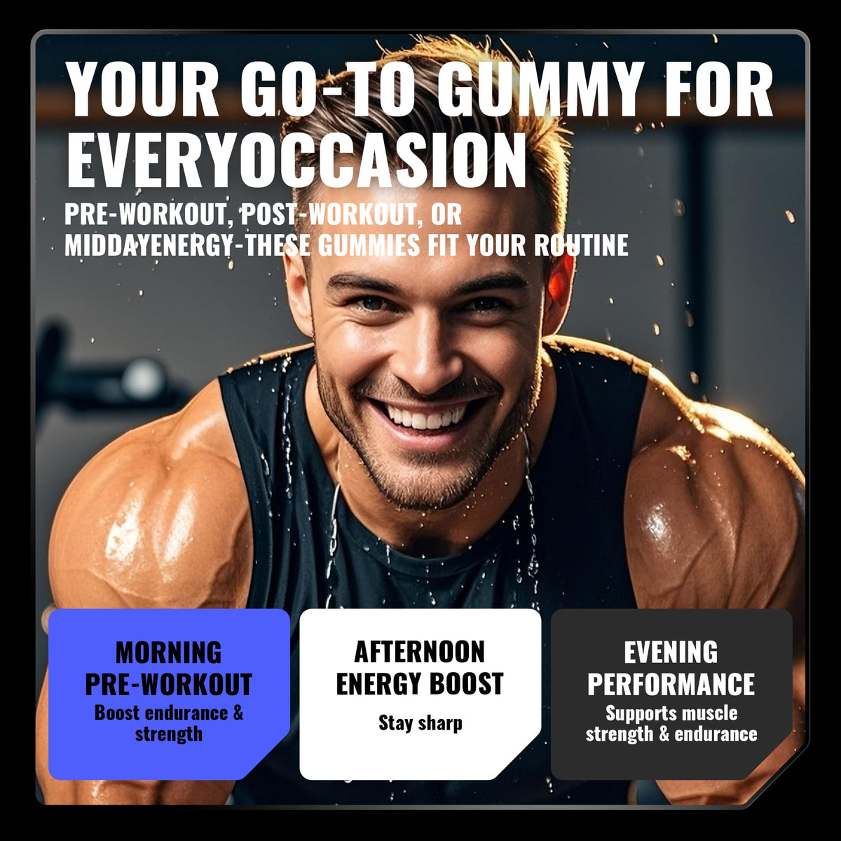 Gummies de créatine monohydrate Happyummmm nutrition, informations nutritionnelles