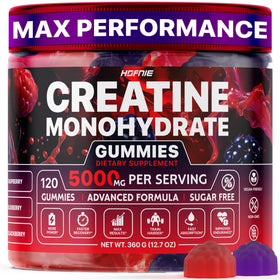 Gummies de créatine monohydrate Hofnie, pot de 120 gummies