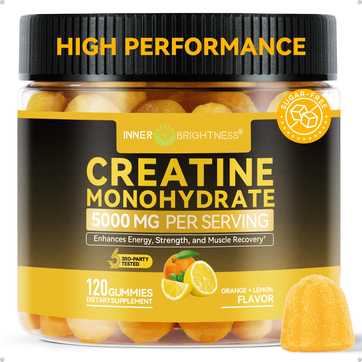 Gummies de créatine monohydrate Inner Brightness 5000 mg vue de face