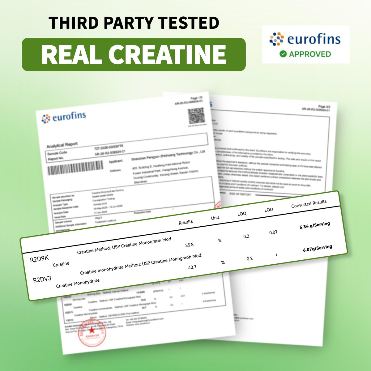 Gummies de créatine monohydrate LEAFORCE, format pratique