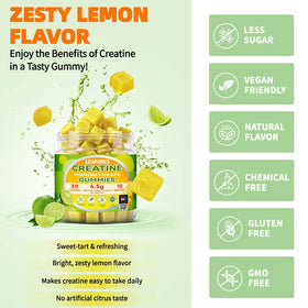Gummies de créatine monohydrate LEAFORCE, prise en main