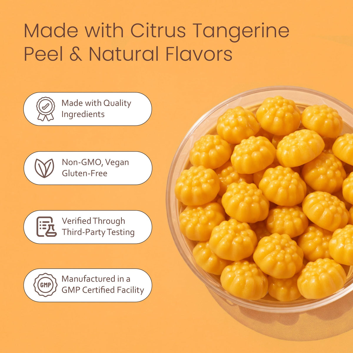Gummies de créatine monohydrate NaturaLife Labs vue de dessus